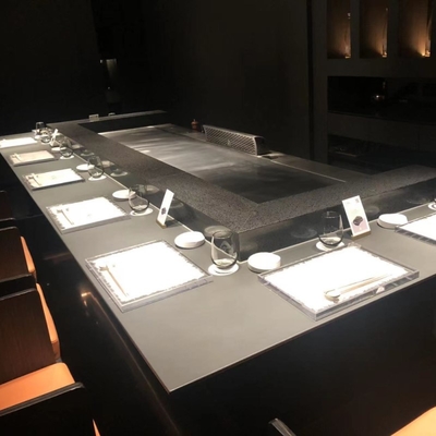 Αγορά Εστιατόριο από ανοξείδωτο χάλυβα Hibachi Grill Table με προσαρμοσμένο σχεδιασμό online manufacture