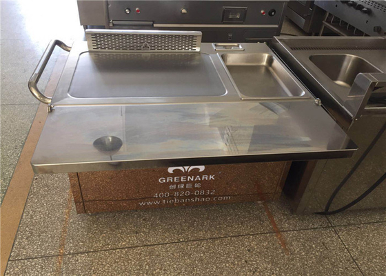 Αγορά Ιαπωνική σχάρα Teppanyaki ανοξείδωτου ορθογωνίων με τον έλεγχο θερμοστατών ηλεκτρονική κατασκευή