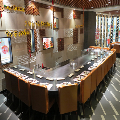 Αγορά Εμπορική τραπέζι ψησίματος Teppanyaki από κράμα χάλυβα 20mm 8000W ηλεκτρονική κατασκευή