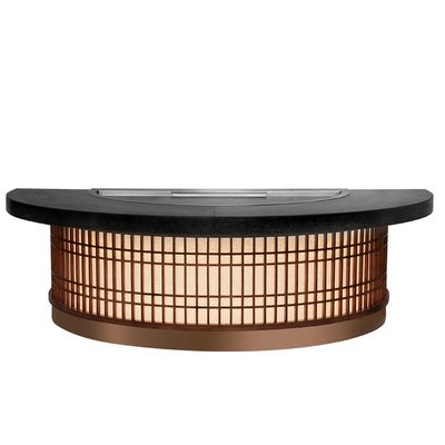 Αγορά Semi-Circular Teppanyaki Grill Table 1300x1000x800mm 8000W ηλεκτρονική κατασκευή