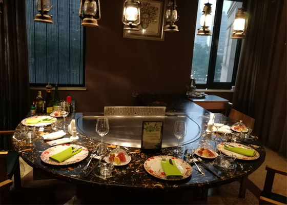 Αγορά Ιαπωνική σχάρα Teppanyaki χάλυβα κραμάτων με τον ηλεκτροστατικό εξαγνιστή 8KW καπνών online manufacture