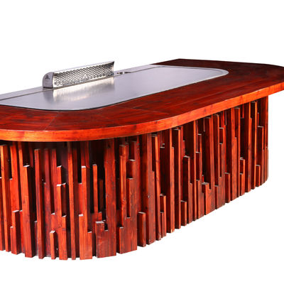 Αγορά Commercial Teppanyaki Grill Table with 20mm Thick Food-Grade Alloy Steel 2200*850*800 mm and 8kw Power ηλεκτρονική κατασκευή