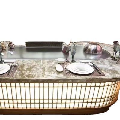Αγορά Commercial Teppanyaki Grill with German 304 Stainless Steel and 20 mm Heating Plate in 2200*850*800 mm Size ηλεκτρονική κατασκευή