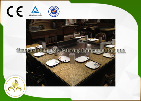 9 εσωτερικός υπαίθριος πίνακας σχαρών Teppanyaki Hibachi καθισμάτων για το ξενοδοχείο/τα τρόφιμα Plaza/το εστιατόριο/το φραγμό