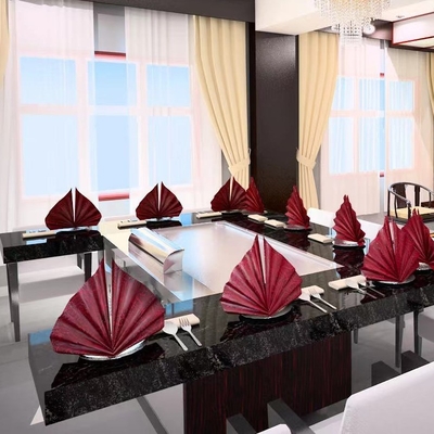 Πίνακας σχαρών Teppanyaki ξενοδοχείων εστιατορίων με την πιστοποίηση CE