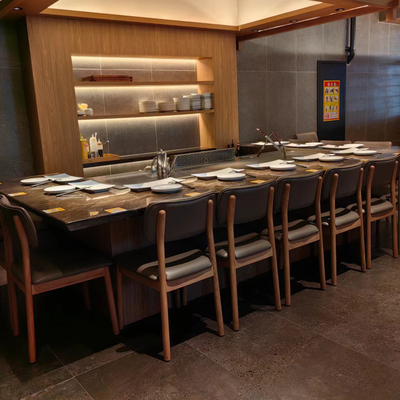 Στρογγυλό ηλεκτρικό τραπέζι ψησίματος Teppanyaki Εμπορική μηχανή κουζίνας