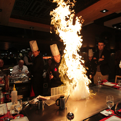 Ατσάλι 304 Εμπορικό τραπέζι ψησίματος Teppanyaki