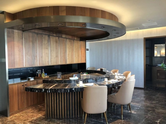 Semicircle 8 εξοπλισμός τομέα εστιάσεως ταψακιών Teppanyaki καθισμάτων για τον μπουφέ ξενοδοχείων