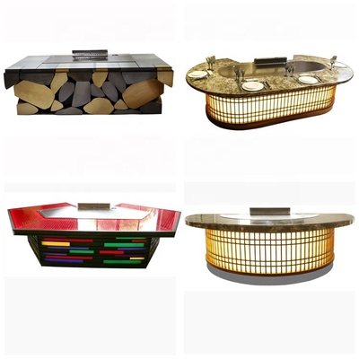 Πρωταθλήτρια ποιότητα Ανεξάρτητος αέριο Grill Teppanyaki επίπεδη επιφάνεια Grill Περιοχή θερμοκρασίας 50-300C