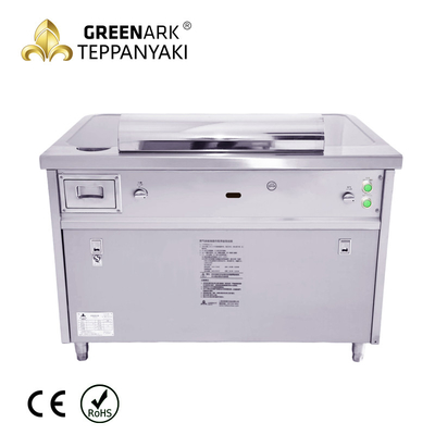 7 Seats Electric Teppanyaki Grill Stainless Steel Material 380v 50hz For Barbecue