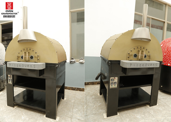 Εμπορικός στρογγυλός/τετραγωνικός τοπ φούρνος πιτσών της Ιταλίας αερίου βράχου λάβας για υπαίθριο