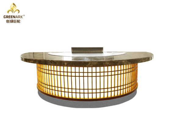 Ατσάλινα Grill Griddle Τραπέζι Teppanyaki Διανοητικό Πίνακα Ελέγχου, ημικύκλος Εμπορικά Εργαλεία Κουζίνας