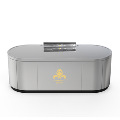 Οβάλ Teppanyaki Grill Table μπορεί να προσαρμοστεί σε μέγεθος και μέθοδο εξάτμισης καπνού (ανάλογα με τις ανάγκες)hibachi grill