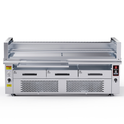 Χωρίς καπνό BBQ Grill 800'c υψηλή θερμοκρασία 3 ομάδες θέρμανσης Ανεξάρτητος έλεγχος θερμοκρασίας