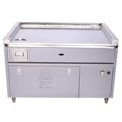 Εμπορικό τραπέζι για τη σχάρα Teppanyaki 1200mm-2400mm από ανοξείδωτο χάλυβα 304