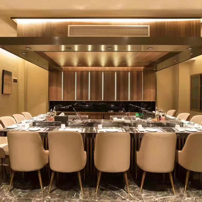 Τραπέζι ψησίματος Teppanyaki από ανοξείδωτο χάλυβα 1200x850x800mm 8kW 380V