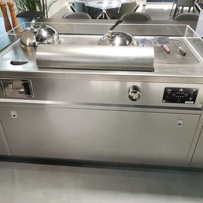 Εμπορικό Ιαπωνικό Γκριλ Hibachi 8 Ατόμων Τραπέζι Teppanyaki Griddle για Εστιατόριο