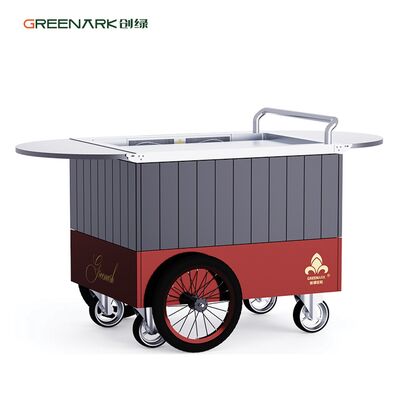 Κινητό Grill Teppanyaki με Τροφική Τροφίμων-Grade Alloy Steel Plate θερμαίνεται σε 250 ° C σε 8 λεπτά