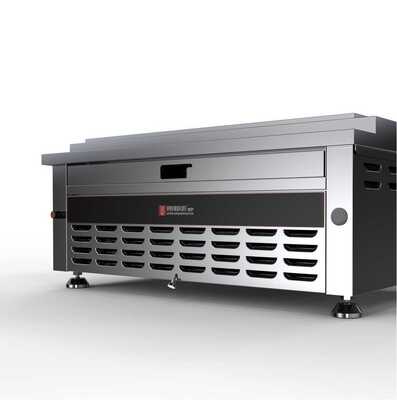 Ηλεκτρικό μπάρμπεκιου χωρίς καπνό από ανοξείδωτο χάλυβα με θέρμανση 800 °C για εμπορική χρήση