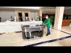 Οβάλ κινητό τραπέζι ψησίματος Teppanyaki